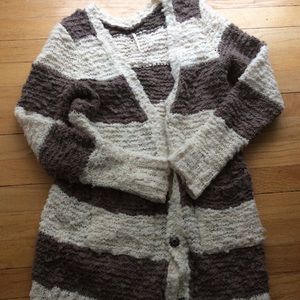 Free people Long knit cardigan wool blend
